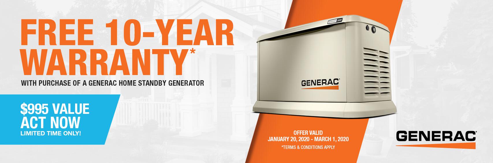 Homestandby Generator Deal | Warranty Offer | Generac Dealer | Fullerton, CA